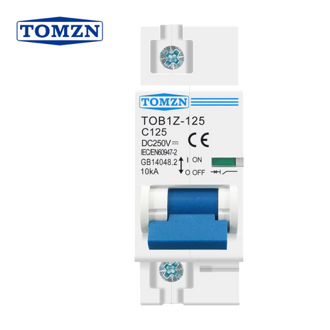 Tomzn 2P DC MCB Circuit Breaker 125A/100A