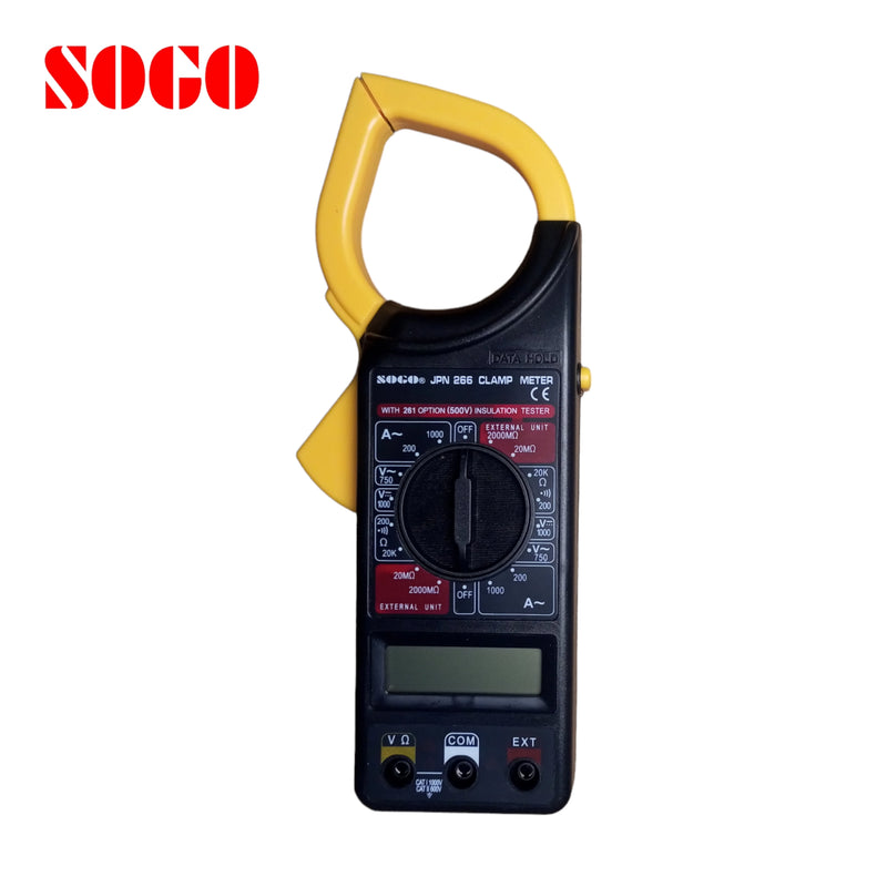 SOGO JPN266 Digital Clamp Meter with 261 Option (500V) Insulation Tester