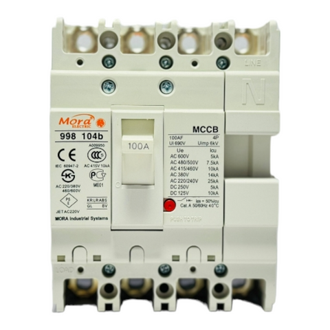 MORA MCCB 100A Three Phase Disconnector Switch 4 Pole