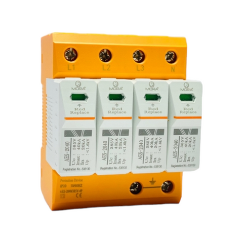 Mora (AES-2040) 4Pole 40kA AC (Surge Protection Device) SPD