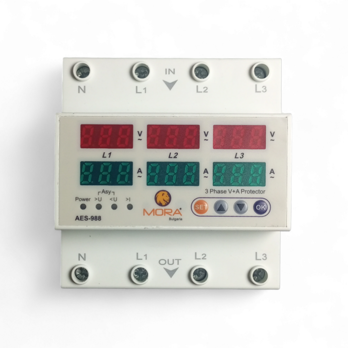 Mora 4Pole 3 Phase Voltage and current Protector