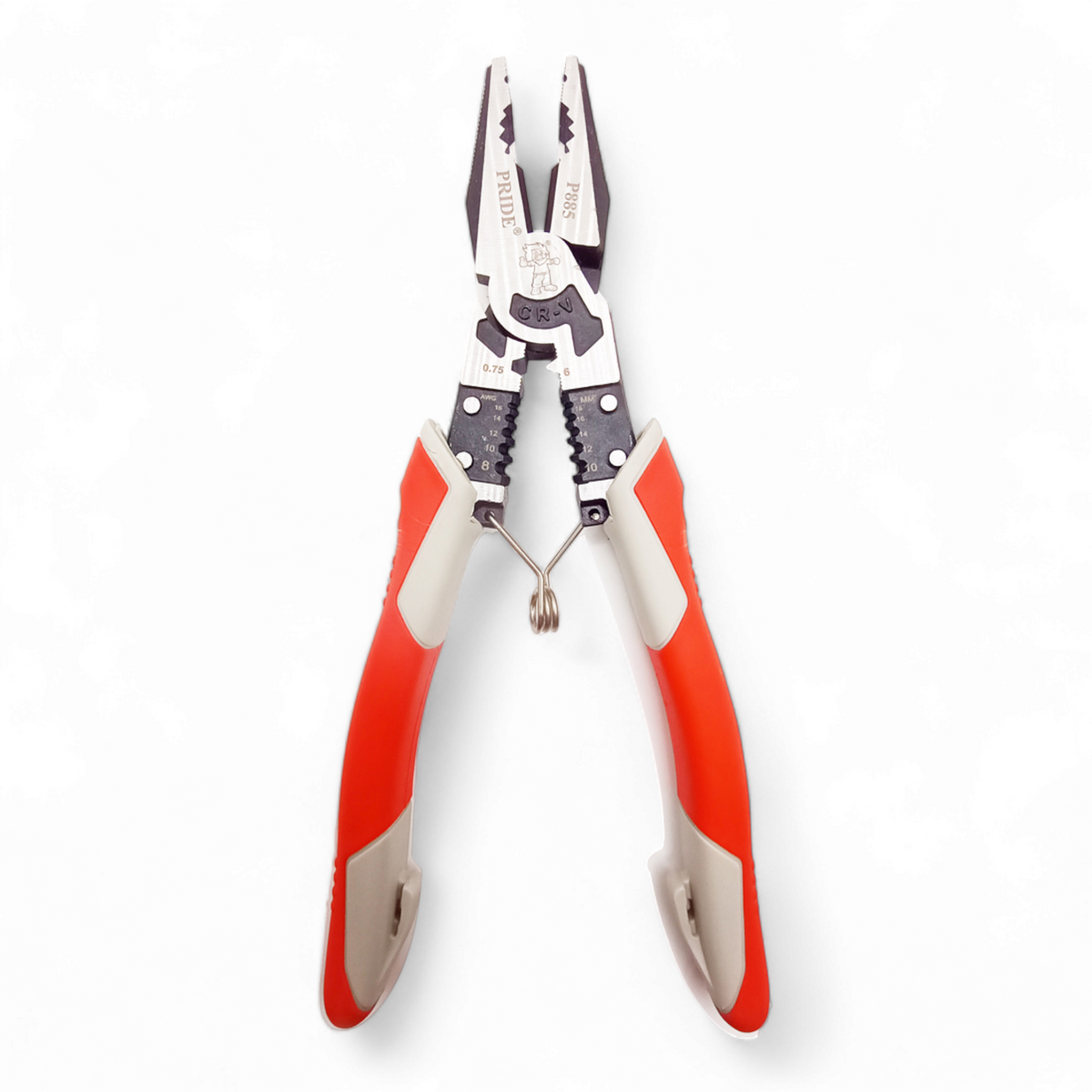 Pride Super Pliers P885 - Wire Gripper | Wire  Cutter | Thumble Punch | Wire Tripper | Top Quality CR-V 8 inch 200mm