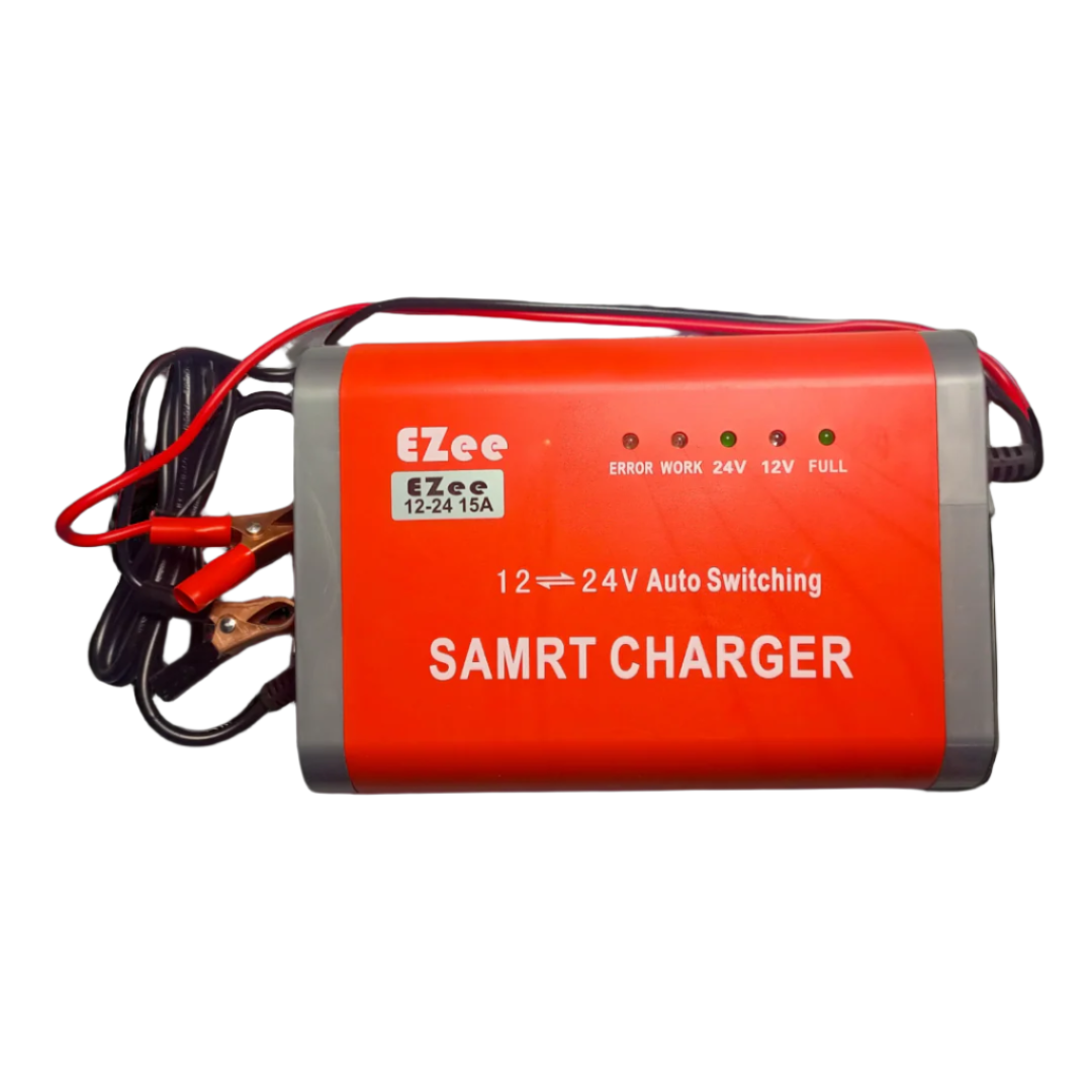 EZEE DIGITAL 15A 12V / 24V Automatic Universal Battery Charger.