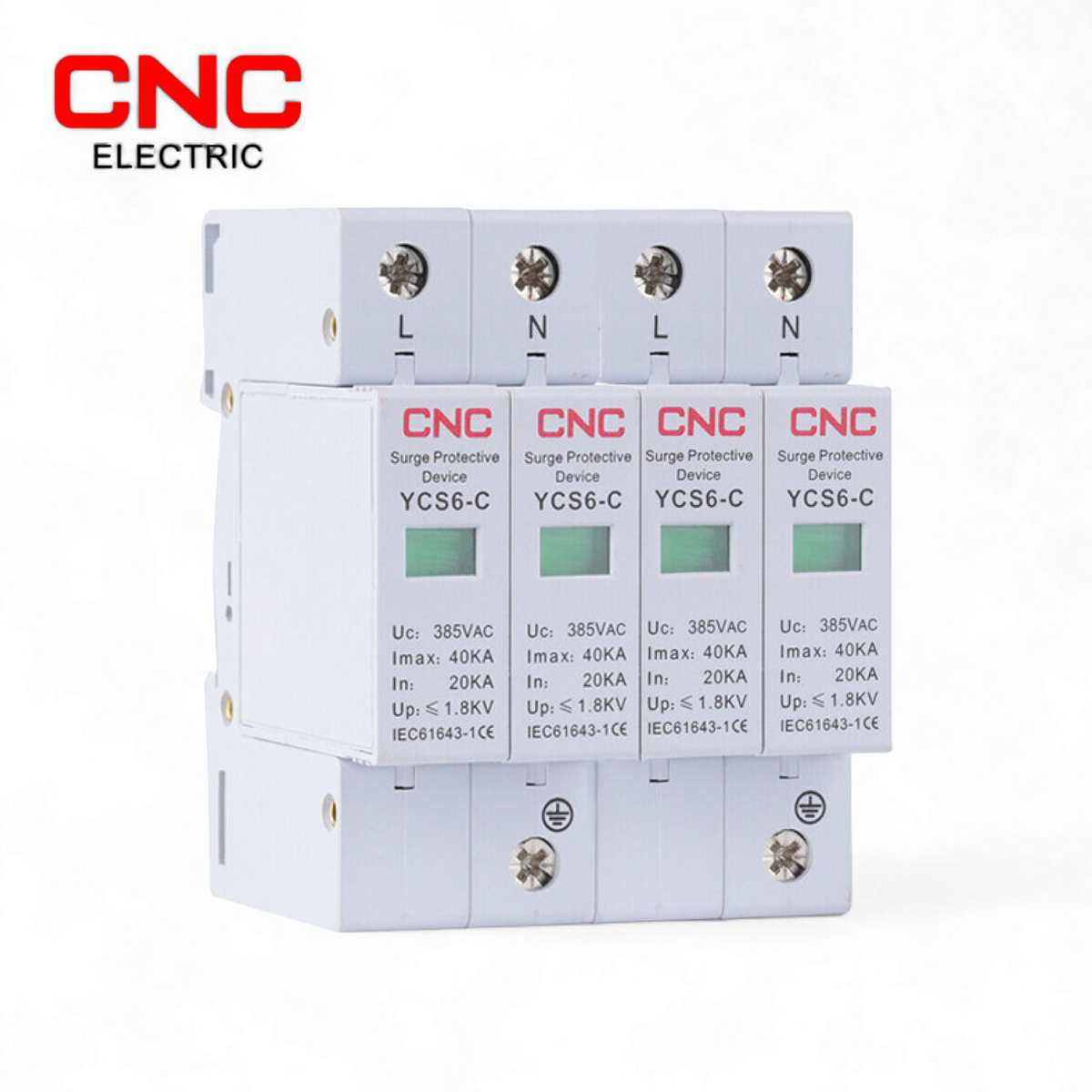 CNC YCS6-C 4P 385V AC SPD House Surge Protector