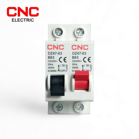 CNC DZ47-63 B63 1P+1P MTS AC Dual power Manual transfer switch Circuit breaker MCB 50HZ/60HZ changeover