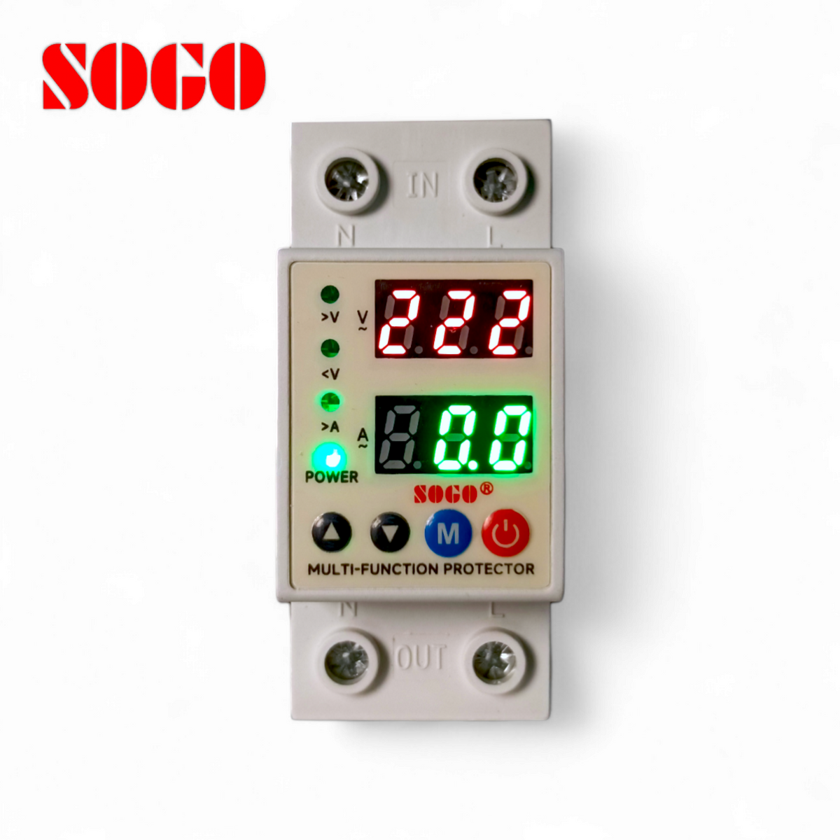 SOGO 2IN1 Adjustable Over & Under Voltage Protector