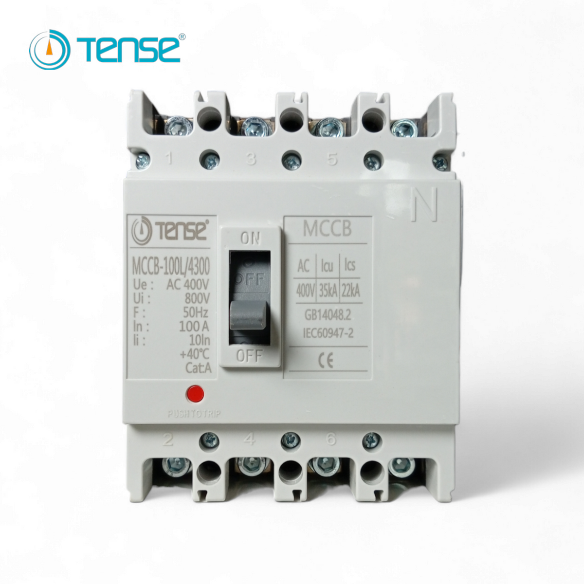 Mccb Module Tense MCCB100L/4300 100A MCCB 4Pole AC Breaker – Alladin Store