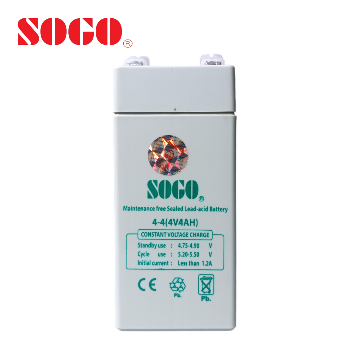 SOGO Rechargeable Dry Battery 4V 4A