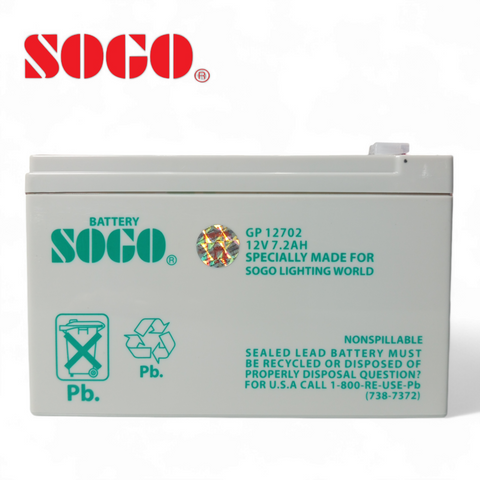 SOGO Rechargeable Dry Battery 12V 7.2A