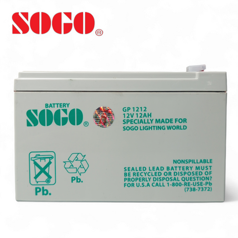 SOGO Rechargeable Dry Battery 12V 12A