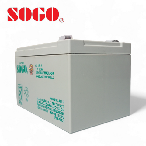 SOGO Rechargeable Dry Battery 12V 12A