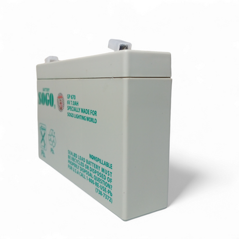 SOGO Rechargeable Dry Battery 6V 7A