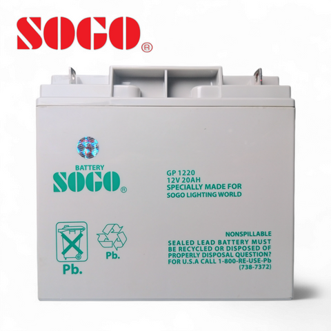 SOGO Rechargeable Dry Battery 12V 20A