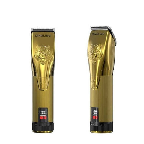 DINGLING RF-691 Professional Hair Clipper – Cordless Rechargeable Barber Trimmer with Metal Body & Precision Blades