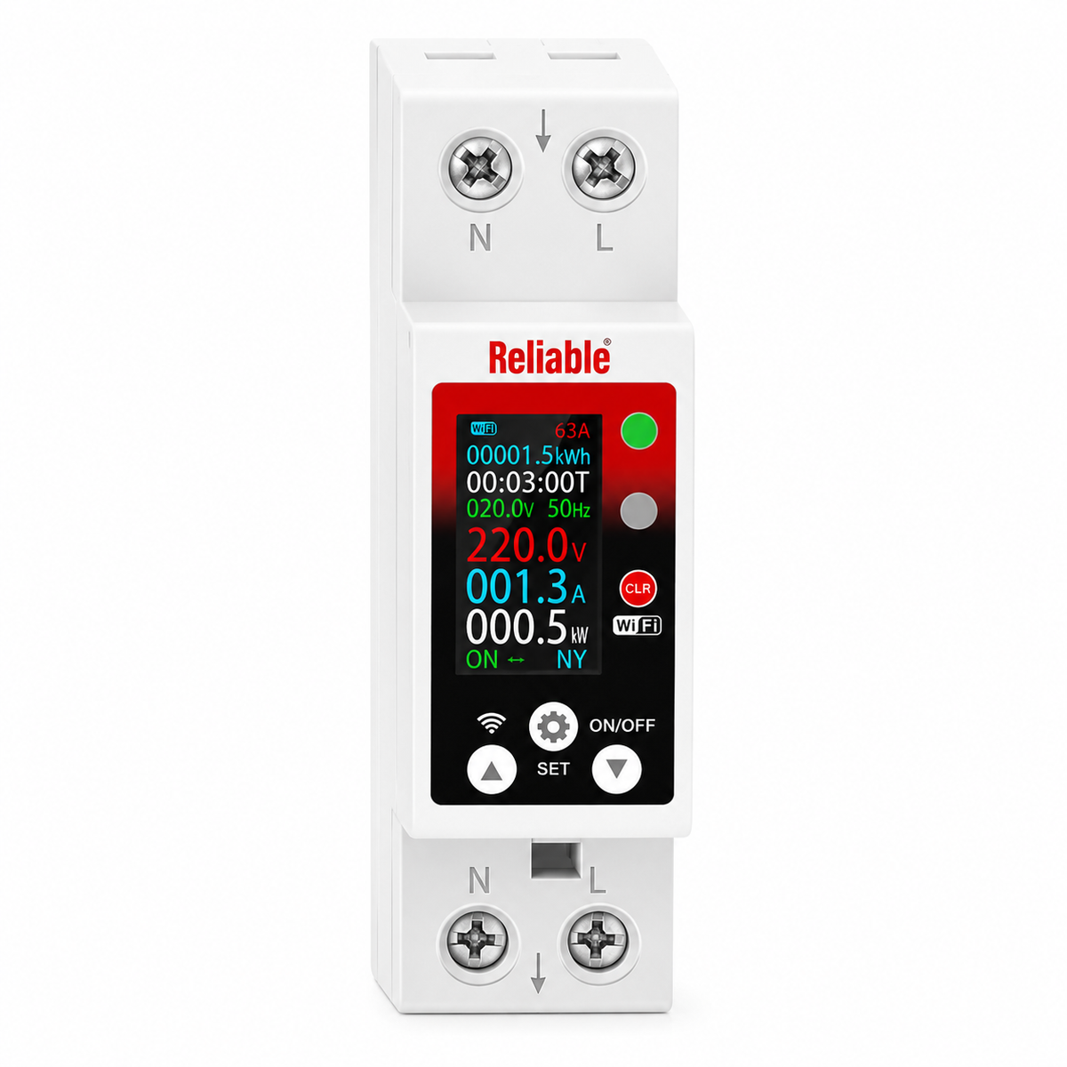 Reliable Electric 2P 63A WiFi Smart Breaker with Energy Meter | Tuya Smart Life