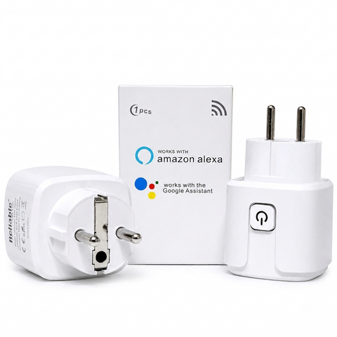 Reliable Electric 2 Pin Smart WiFi Plug 20A | Tuya Smart Life Power Monitor Socket | Alexa & Google Home Compatible