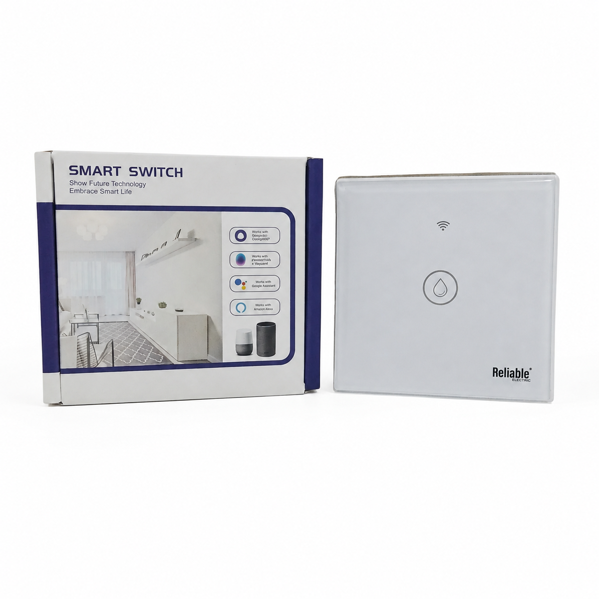 Reliable Electric 40A WiFi Smart Power Switch | Wall Switch for Geysers, Motors & Heavy Appliances |Alexa & Google Home