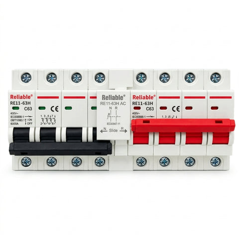 Reliable Electric 4P+4P MTS Special Interlocking 63A Manual Transfer Switch