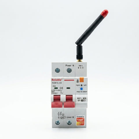 Reliable ROB1 S-63 2P WiFi MCB C63 – 63A Smart Circuit Breaker