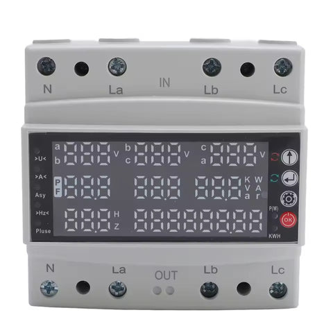 TOMZN TOMPD-100LW 100A 3 Phase Multifunctional Smart Wifi Breaker Switch | Voltage Protection Relay | Prepaid Switch