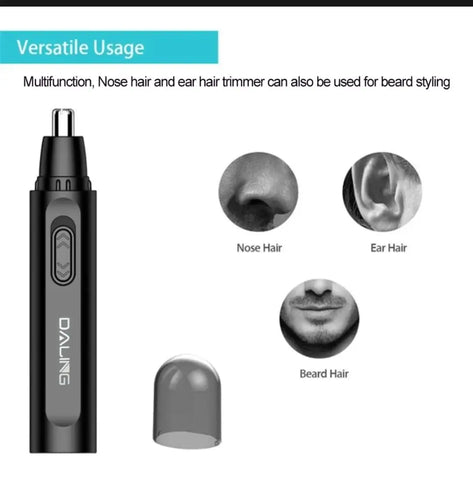 Daling DL-7106 Ear & Nose Hair Trimmer Painless & Rechargeable