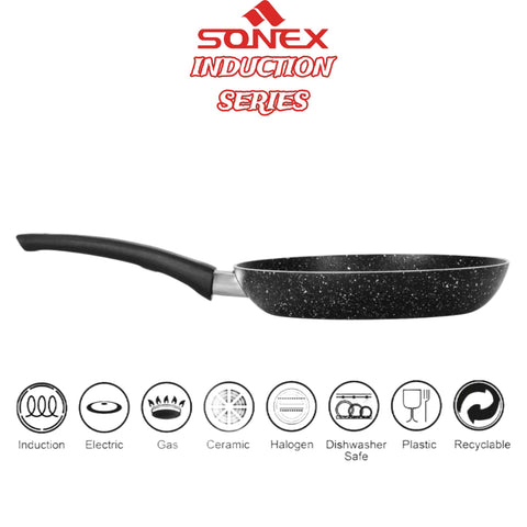 Sonex Induction Series Galaxy Fry Pan Non stick Inner or Outer Marble coating 26cm (50173)