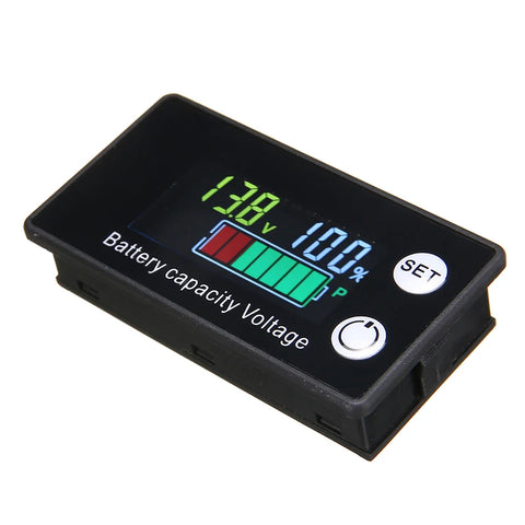 Digital Battery Capacity Indicator DC 8V-100V Voltmeter Voltage Gauge 12V 24V 48V 72V