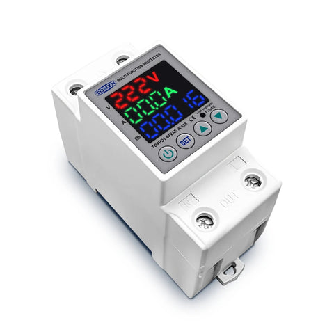 Tomzn 3rd Gen 3in1 voltage protector Over and Under Voltage Protective Device with Kwh meter