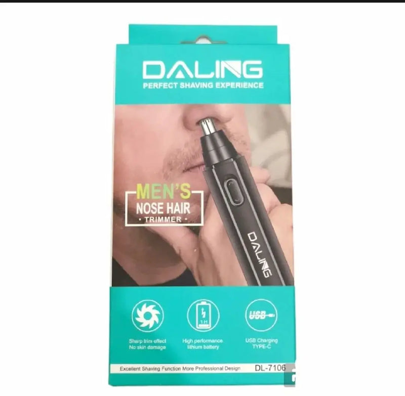 Daling DL-7106 Ear & Nose Hair Trimmer Painless & Rechargeable
