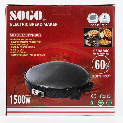 SOGO JPN-801 Electric Bread Maker 1500W – Automatic Home Bread Baking Machine (220V)
