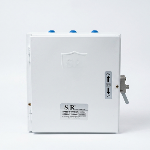 SR 100A 3 Pole Changeover Switch 500V Manual Transfer Switch for Industrial & Commercial Power Control