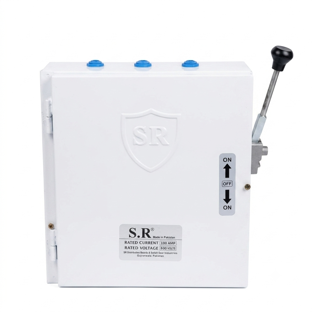 SR 100A 3 Pole Changeover Switch 500V Manual Transfer Switch for Industrial & Commercial Power Control