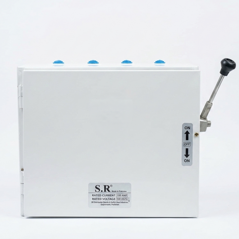 SR 100A 4 Pole Changeover Switch 500V Manual Transfer Switch for Industrial & Commercial Use