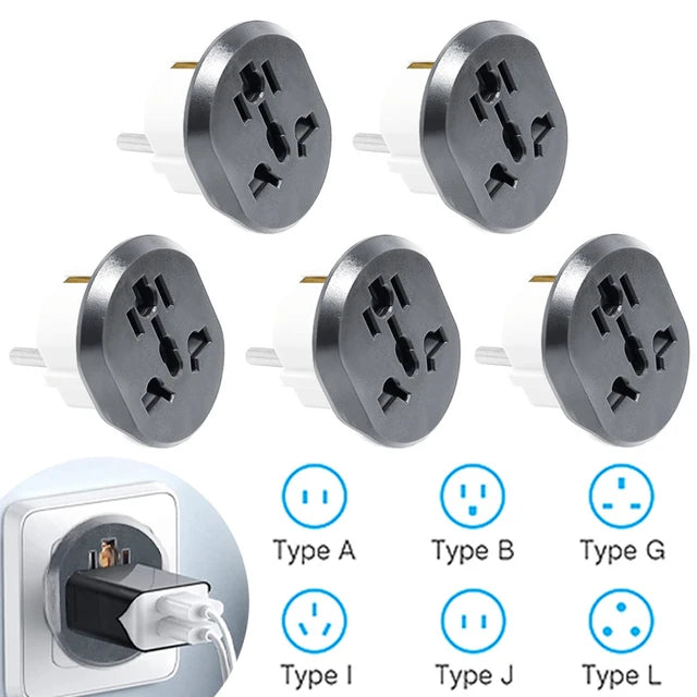Marken Universal Ac Adapter European Plug Socket 3 pin