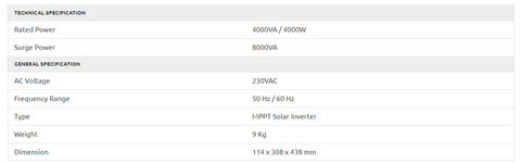 INVEREX VEYRON ll 4KW-24W MPPT SOLAR INVERTER