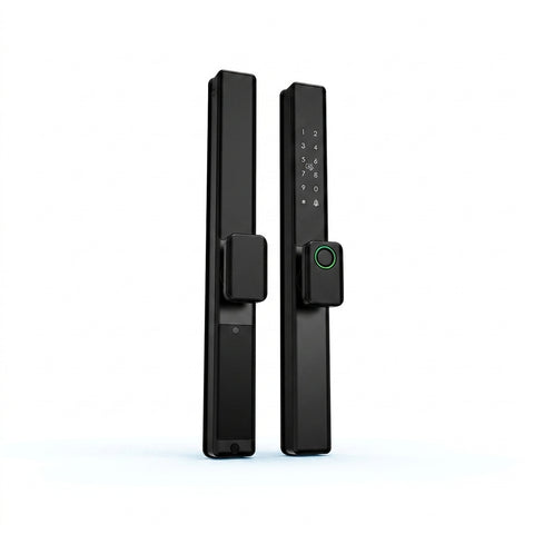 Sleek Waterproof Smart Door Lock – Fingerprint, PIN, RFID & App Control