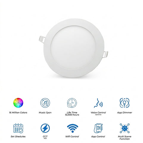 Slim RGB Downlight 6W WiFi – Smart LED Ceiling Light