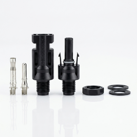 Slocable MC4 Connector Board End for Solar Panels | Copper Pin Male/Female