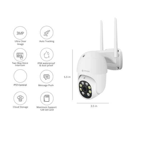 Smart Camera 3MP – WiFi HD 360° Smart Security Camera