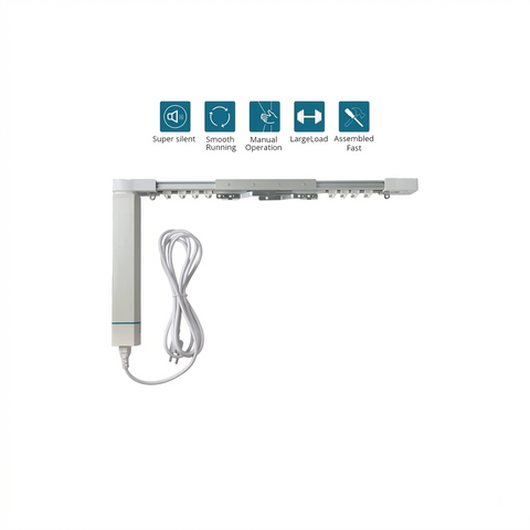 Smart Curtain System – WiFi Motorized Curtains 7.2M (Motor + Rail)