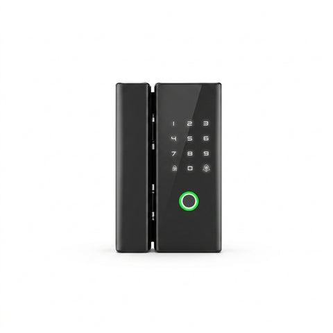 Smart Glass Door Lock – Glass to Glass Frame | Fingerprint, Card & App Control