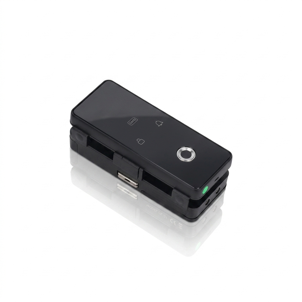 Smart Glass Door Lock with Camera – Glass to Aluminium Frame