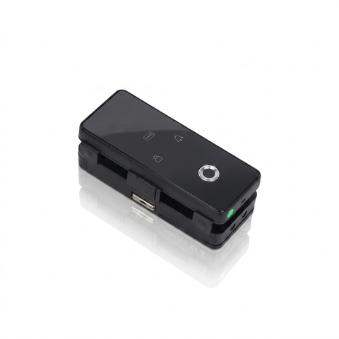 Smart Glass Door Lock with Camera – Glass to Aluminium Frame