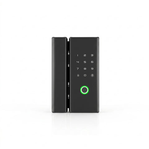 Smart Glass Door Lock with Camera – Glass to Glass Frame | Face Recognition, Fingerprint & WiFi App