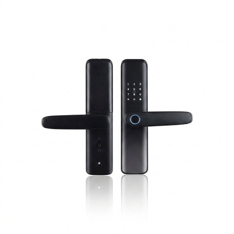 Smart Matte Door Lock – Fingerprint, Password, Card & App Control