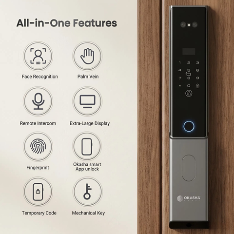 Smart Optimum Pro Door Lock | Premium Biometric Smart Door Lock