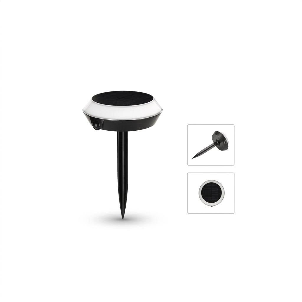 Smart Solar Garden Light with Bluetooth – 1W Outdoor LED