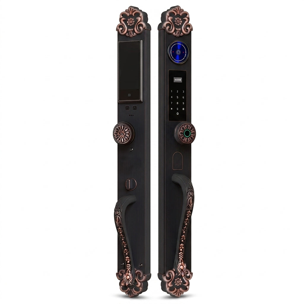 Smart Vintage Door Lock – Premium Biometric Smart Door Lock with Face & Palm Vein Recognition