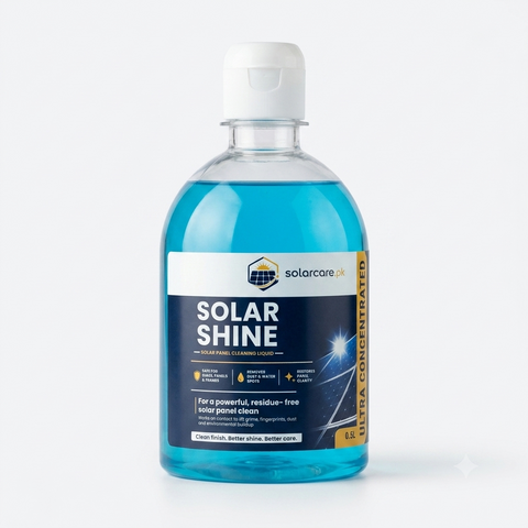 Solar Shine Solar Panel Cleaning Liquid – Safe for Glass & Frames, Removes Dust & Water Spots