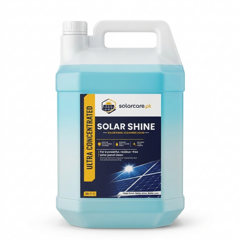 Solar Shine Solar Panel Cleaning Liquid – Safe for Glass & Frames, Removes Dust & Water Spots